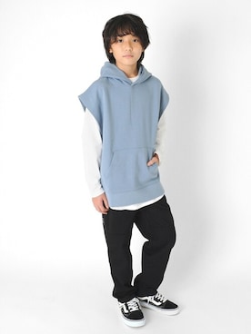 「くすみカラー」｜GLAZOSさん（キッズ・143cm）の秋コーディネート