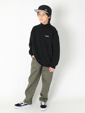 「アイテム（帽子）」を使った、GLAZOSさん（キッズ・143cm）の冬コーディネート