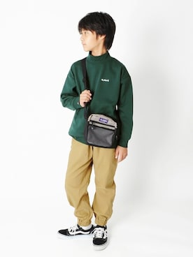 「アイテム（スウェット）」を使った、GLAZOSさん（キッズ・151cm）の冬コーディネート