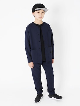 「GLAZOS（グラソス）のアイテム（帽子）」を使った、GLAZOSさん（キッズ・149cm）の冬コーディネート