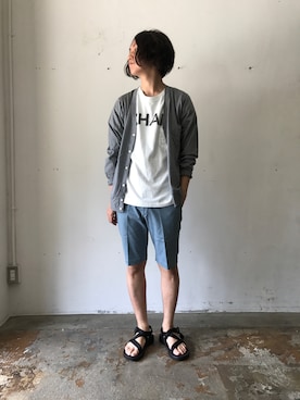 「Chaco（チャコ）のアイテム」を使った、D_MALL 大阪店さん（メンズ・175cm）の夏コーディネート
