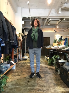 「OMNIGOD（オムニゴッド）のアイテム（ブルゾン）」を使った、D_MALL 大阪店さん（メンズ・175cm）の秋コーディネート