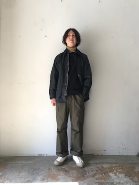 「OMNIGOD（オムニゴッド）のアイテム（パンツ）」を使った、D_MALL 大阪店さん（メンズ・175cm）の冬コーディネート