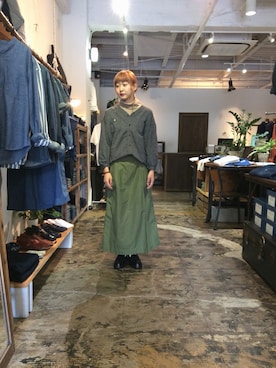 「OMNIGOD（オムニゴッド）のアイテム」を使った、D_MALL 大阪店さん（レディース・165cm）の夏コーディネート