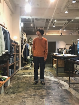 「OMNIGOD（オムニゴッド）のアイテム（パンツ）」を使った、D_MALL 大阪店さん（メンズ・175cm）の秋コーディネート
