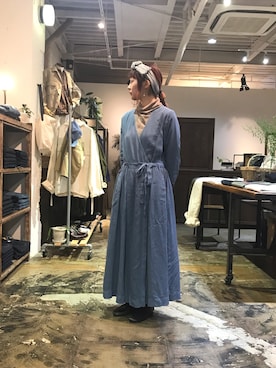 「OMNIGOD（オムニゴッド）のアイテム（ワンピース/ドレス）」を使った、D_MALL 大阪店さん（レディース・163cm）の春コーディネート