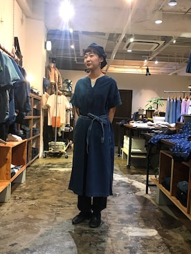 「OMNIGOD（オムニゴッド）のアイテム（ワンピース/ドレス）」を使った、D_MALL 大阪店さん（レディース・163cm）の春コーディネート