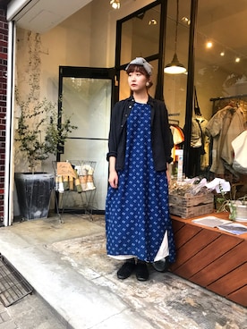 「OMNIGOD（オムニゴッド）のアイテム（ワンピース/ドレス）」を使った、D_MALL 大阪店さん（レディース・163cm）の夏コーディネート