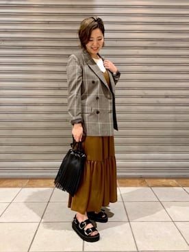 阿久津 巴さん(レディース・154cm)の夏コーディネート