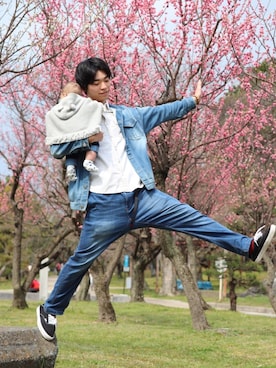「Rodeo Crowns（ロデオクラウンズ）のアイテム（ジャケット/アウター）」を使った、CoCo46さん（メンズ・180cm）の春コーディネート