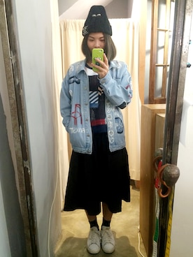 「LOVE BRUNCHのアイテム」を使った、モウトンMojai さん（レディース・163cm）の春コーディネート