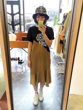「LOVE BRUNCHのアイテム」を使った、モウトンMojai さん（レディース・163cm）の春コーディネート
