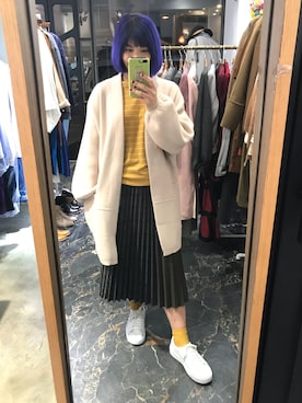 「LOVE BRUNCHのアイテム」を使った、モウトンMojai さん（レディース・163cm）の秋コーディネート
