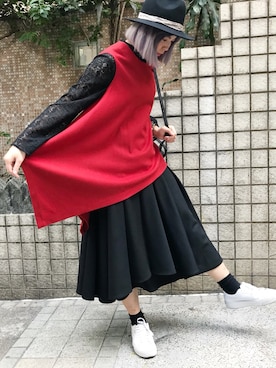 「LOVE BRUNCHのアイテム」を使った、モウトンMojai さん（レディース・163cm）の冬コーディネート