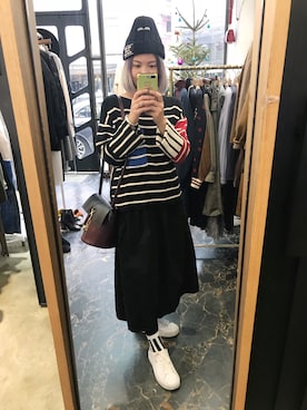 「LOVE BRUNCHのアイテム」を使った、モウトンMojai さん（レディース・163cm）の冬コーディネート