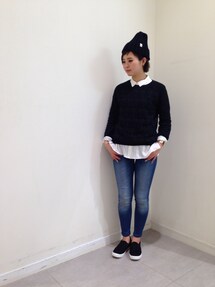 GU | パネルレースセーター(ニット/セーター)