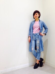 GU | デニムワンピース(シャツ/ブラウス)