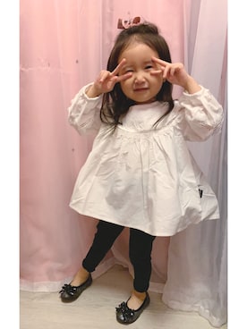「cotton on（コットンオン）のアイテム」を使った、Hazelnut さん（キッズ・90cm）の秋コーディネート
