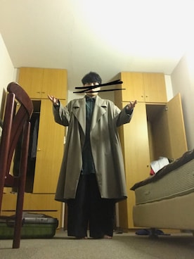「my beautiful landlet（マイビューティフルランドレット）のアイテム（その他アウター）」を使った、かん。さん（メンズ・166cm）の春コーディネート
