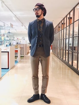 ヒゲのニジさんのコーディネート