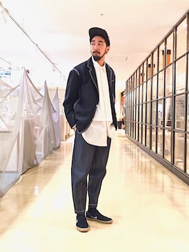 ヒゲのニジさん(メンズ・180cm)の秋コーディネート