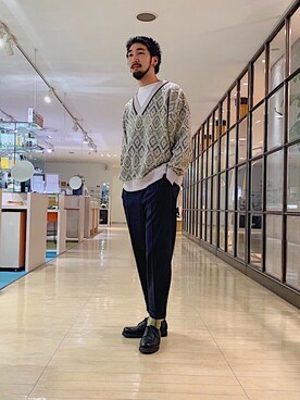 ヒゲのニジさん（メンズ・180cm）の秋コーディネート