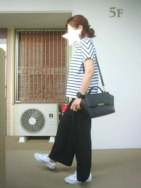 「CONVERSE（コンバース）のconverse（コンバース） ALL STAR OX（オールスターOX）（スニーカー）」を使った、Sakkonさん（レディース・156cm）の夏コーディネート