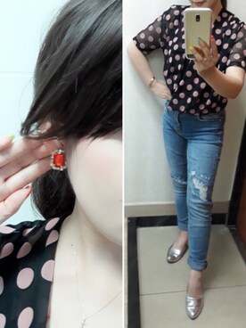 「BENEBIS（ベネビス）のアイテム」を使った、yom☆soさん（レディース・153cm）の夏コーディネート