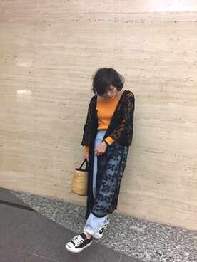 「LIFE's（ライフズ）のアイテム（パンツ）」を使った、Meg\♡/さん（レディース・157cm）の春コーディネート