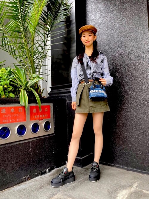 Chikano Diesel Osaka Dieselのボディバッグ ウエストポーチを使ったコーディネート Wear