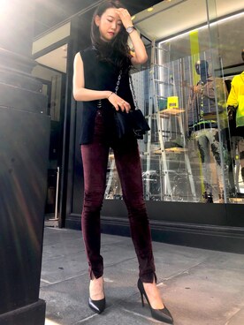 「DIESEL OSAKA」｜「アイテム（アナログ腕時計）」を使った、Chikanoさん（レディース・162cm）の夏コーディネート