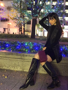 「DIESEL OSAKA」｜「アイテム（ジャケット/アウター）」を使った、Chikanoさん（レディース・162cm）の秋コーディネート