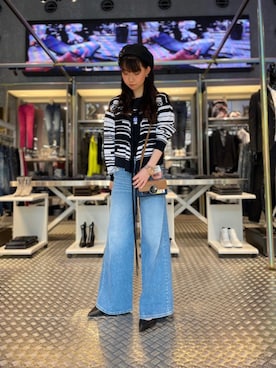 「DIESEL OSAKA」｜「アイテム（財布/小物）」を使った、Chikanoさん（レディース・162cm）の春コーディネート