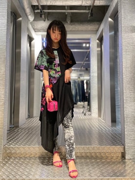「DIESEL OSAKA」｜「アイテム（ワンピース/ドレス）」を使った、Chikanoさん（レディース・162cm）の春コーディネート