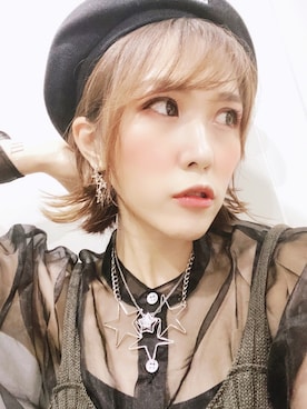 「chanel」｜「アイテム（ハンチング/ベレー帽）」を使った、MOMO★モモピース★さん（レディース・162cm）の夏コーディネート
