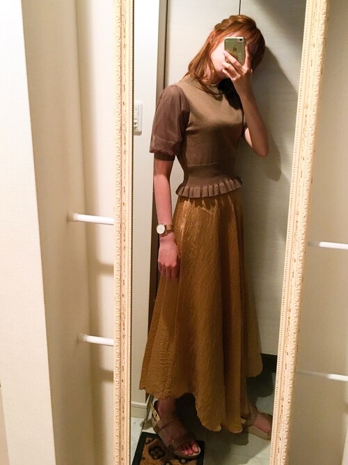 けいちゃんねる One After Another Nice Claupのニット セーターを使ったコーディネート Wear