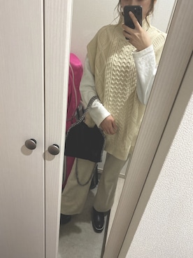 「FLOVE（フローブ）のアイテム」を使った、はるかさん（レディース・163cm）の冬コーディネート