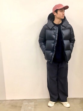 「デサント」｜「アイテム（ダウンジャケット/コート）」を使った、syo_onoyamaさん（メンズ・168cm）の冬コーディネート