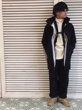 「DESCENTE ALLTERRAIN（デサント　オルテライン）のアイテム（ナイロンジャケット）」を使った、syo_onoyamaさん（メンズ・168cm）の冬コーディネート