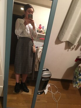 「TABASA（タバサ）のアイテム」を使った、すみれさん（レディース・156cm）の秋コーディネート