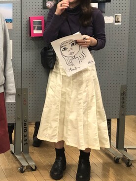 「Sybilla（シビラ）のアイテム」を使った、すみれさん（レディース・156cm）の秋コーディネート