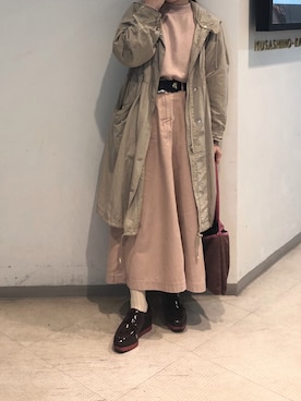 「アイテム（タイツ/ストッキング）」を使った、すみれさん（レディース・156cm・10代）の秋コーディネート