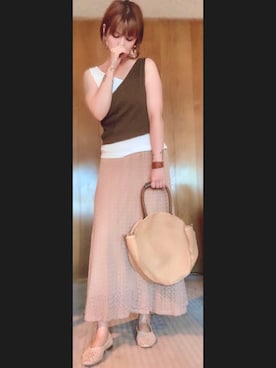 「antic rag（アンティックラグ）のアイテム」を使った、愛やで〜🌙さん（レディース・164cm）の夏コーディネート