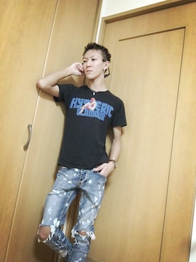 「HYSTERIC GLAMOUR（ヒステリックグラマー）のアイテム」を使った、ka8d81さん（メンズ・170cm）の夏コーディネート