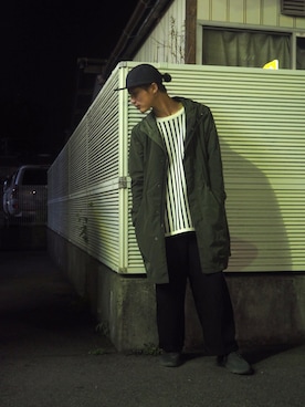 「Herschel Supply（ハーシェルサプライ）のアイテム（帽子）」を使った、qwertyuiopさん（メンズ・172cm）の夏コーディネート