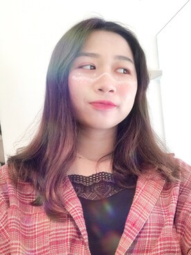 「So Nice（ソーナイス）のアイテム」を使った、芳芳穿搭さん（レディース・158cm）の春コーディネート