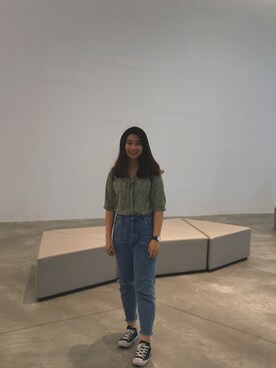 「美術館」｜芳芳穿搭さん（レディース・158cm）の春コーディネート