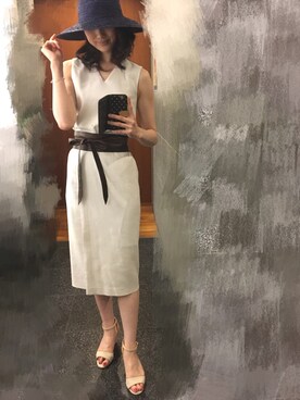 「DURAS（デュラス）のアイテム（帽子）」を使った、To oＯoＯさん（レディース・171cm）の夏コーディネート