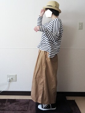 「a.g.plus（エージープラス）のアイテム（パンツ）」を使った、 .▯▫さん（レディース・151cm）の春コーディネート