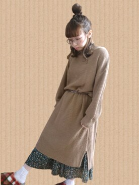 まーはるさん（レディース・159cm）の冬コーディネート